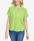 Фото #1 товара Women's Cotton Gauze Solid Popover Top