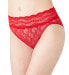 Фото #1 товара b.tempt'd by Wacoal 294559 Lace Kiss Hi Leg Brief Panty, Crimson Red, Medium
