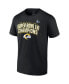 Men's Black Los Angeles Rams Super Bowl LVI Champions Schedule T-shirt