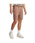 Men's 7" Striped Linen Pull-On Shorts