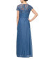 Фото #2 товара Women's Embellished Short-Sleeve Gown