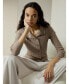 Фото #2 товара Ribbed Silk-Cashmere Blend Cardigan for Women