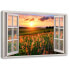 Фото #1 товара Bild Fenster Sonnenuntergang Blumen