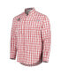 ფოტო #4 პროდუქტის Men's Scarlet Ohio State Buckeyes Super Tamiami Omni-Wick Long Sleeve Button-Down Shirt