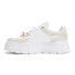 Puma Mayze Stack Edgy Pearl Platform Womens White Sneakers Casual Shoes 3896070