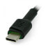 Green Cell Ray Quick Charge USB 2.0 cable type A - USB 2.0 type C with backlight - 1.2 m black with braid