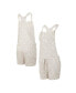 Фото #1 товара Women's Cream Houston Astros Montana Hacci Knit Romper Overalls