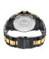 ფოტო #4 პროდუქტის Men's Jet Setter Diamond (2 ct.t.w.) Black Ion-Plated Stainless Steel Watch
