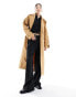 Фото #1 товара ASOS DESIGN premium shirred waist trench coat in teracotta