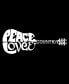 ფოტო #6 პროდუქტის Men's Word Art Peace Love Country Short Sleeve T-shirt