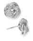 Фото #3 товара Diamond Love Knot Stud Earrings (1/10 ct. t.w.) in Sterling Silver