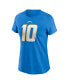 Фото #3 товара Women's Justin Herbert Powder Blue Los Angeles Chargers Player Name and Number T-shirt