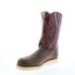 Abilene Boots 6820 Mens Burgundy Leather Slip On Cowboy Western Boots 9 - фото #4