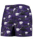 Men's Purple Kansas State Wildcats Island Palm Swim Trunks