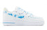 【定制球鞋】 Nike Air Force 1 Low 简约 夏日海滩 冰激凌 低帮 板鞋 女款 白蓝橙 / Кроссовки Nike Air Force DD8959-100