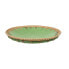 Centerpiece Romimex Green Natural Ceramic Rattan 30 x 6 x 30 cm