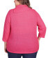 ფოტო #2 პროდუქტის Plus Size Soft Sequin Cowl Neck Top