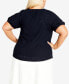 Plus Size Brittany V-neck Top