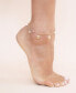 ფოტო #3 პროდუქტის 18k Gold Plated Scallop Shell Charm Anklet