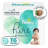 Фото #1 товара Pampers Pure Protection Diapers Enormous Pack - Size 3 - 116ct