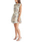 ფოტო #4 პროდუქტის Women's Faith Floral-Print Elastic-Waist Tiered Dress