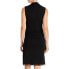 Фото #2 товара Kobi Halperin Womens Surplice Knee-Length Wrap Dress in Black Size M