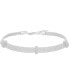 Фото #1 товара Cubic Zirconia Mesh Link Bracelet in Sterling Silver