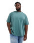 Фото #2 товара ASOS DESIGN oversized t-shirt in teal with New Jersey back print