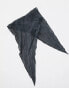 Weekday Structured crinkle scarf in washed grey