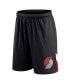 Фото #3 товара Men's Black Portland Trail Blazers Slice Shorts