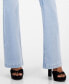 Фото #7 товара Juniors' High-Rise Patch-Pocket Flare-Hem Jeans