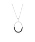Фото #1 товара Sterling Silver or Gold Plated over sterling silver, Enamel Oval Necklace