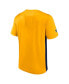 Фото #2 товара Men's Gold, Navy Nashville Predators Authentic Pro Rink Tech T-Shirt