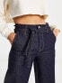 Urban Revivo ultra wide fit denim jeans in blue