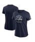 Фото #1 товара Women's Navy Dallas Cowboys 2023 NFC East Division Champions Locker Room Trophy Collection T-shirt