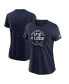 ფოტო #1 პროდუქტის Women's Navy Dallas Cowboys 2023 NFC East Division Champions Locker Room Trophy Collection T-shirt