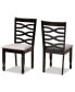 Фото #1 товара Lanier Modern and Contemporary Fabric Upholstered 2 Piece Dining Chair Set