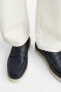 LEATHER PENNY STRAP LOAFERS