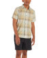 Men's Aerobora Patterned Button-Up Short-Sleeve Shirt