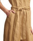 ფოტო #4 პროდუქტის Women's Modern Utility Linen Jumpsuit