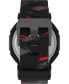 ფოტო #4 პროდუქტის UFC Men's Colossus Analog-Digital Black Polyurethane Watch, 45mm