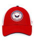 ფოტო #3 პროდუქტის Men's Red, White Washington Capitals Iconic Gradient Trucker Snapback Hat