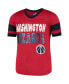 ფოტო #3 პროდუქტის Big Girls Red Washington Wizards Mesh Jersey V-Neck T-shirt