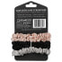 Фото #2 товара Slim Satin Hair Scrunchies, Blush, Black, Gray, 5 Scrunchies