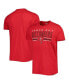 Фото #1 товара Men's Red Distressed Tampa Bay Buccaneers Team Stripe T-shirt