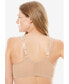 ფოტო #2 პროდუქტის Plus Size Front Close Wireless Gel Strap Bra