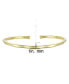 ფოტო #3 პროდუქტის 14K Gold Plated Thin Cuff Adjustable Bangle Bracelet