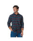 ფოტო #6 პროდუქტის Men's Organic Flannel Shirt with Suede Detail
