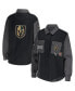 ფოტო #2 პროდუქტის Women's Black, Gray Vegas Golden Knights Colorblock Button-Up Shirt Jacket