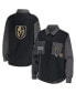 Фото #2 товара Women's Black, Gray Vegas Golden Knights Colorblock Button-Up Shirt Jacket